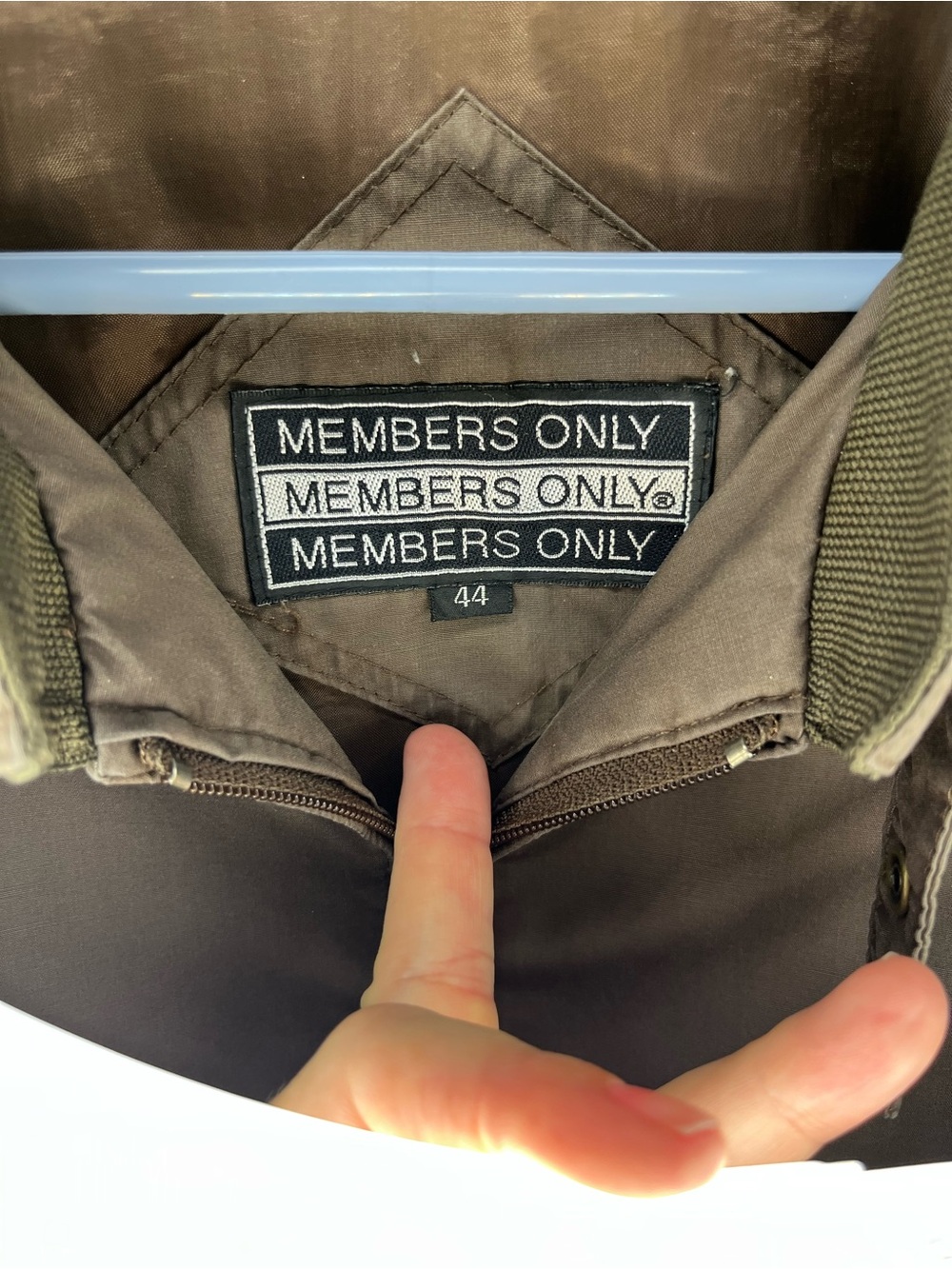 Members Only Men's brown Hooded Bomber Jacket - Picture 2 of 2